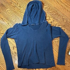 Brandy Melville cropped hoodie with waffle print